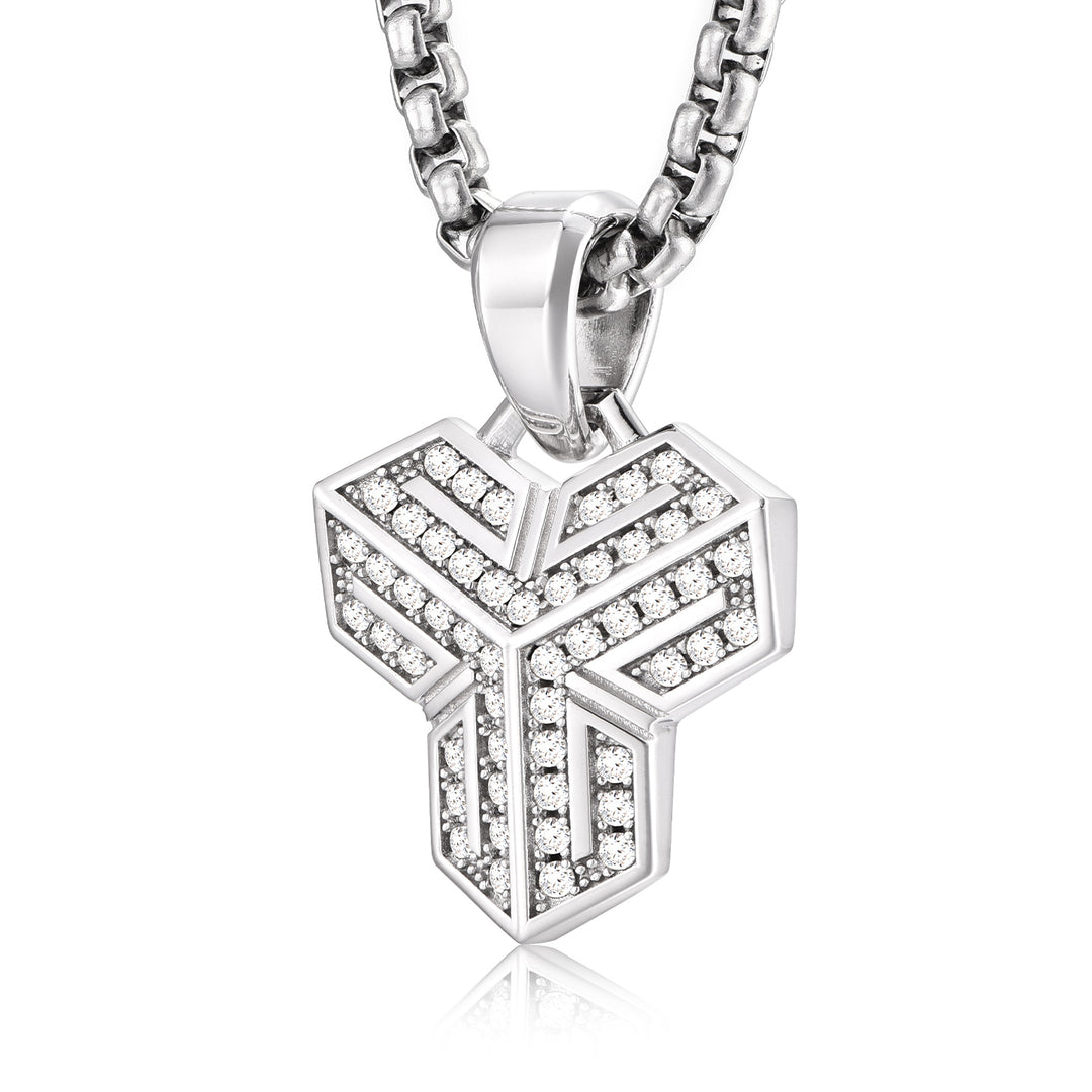Iced Shan Wen Armor Pendant