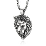 Vintage Lion Kings Sterling Silver Pendants