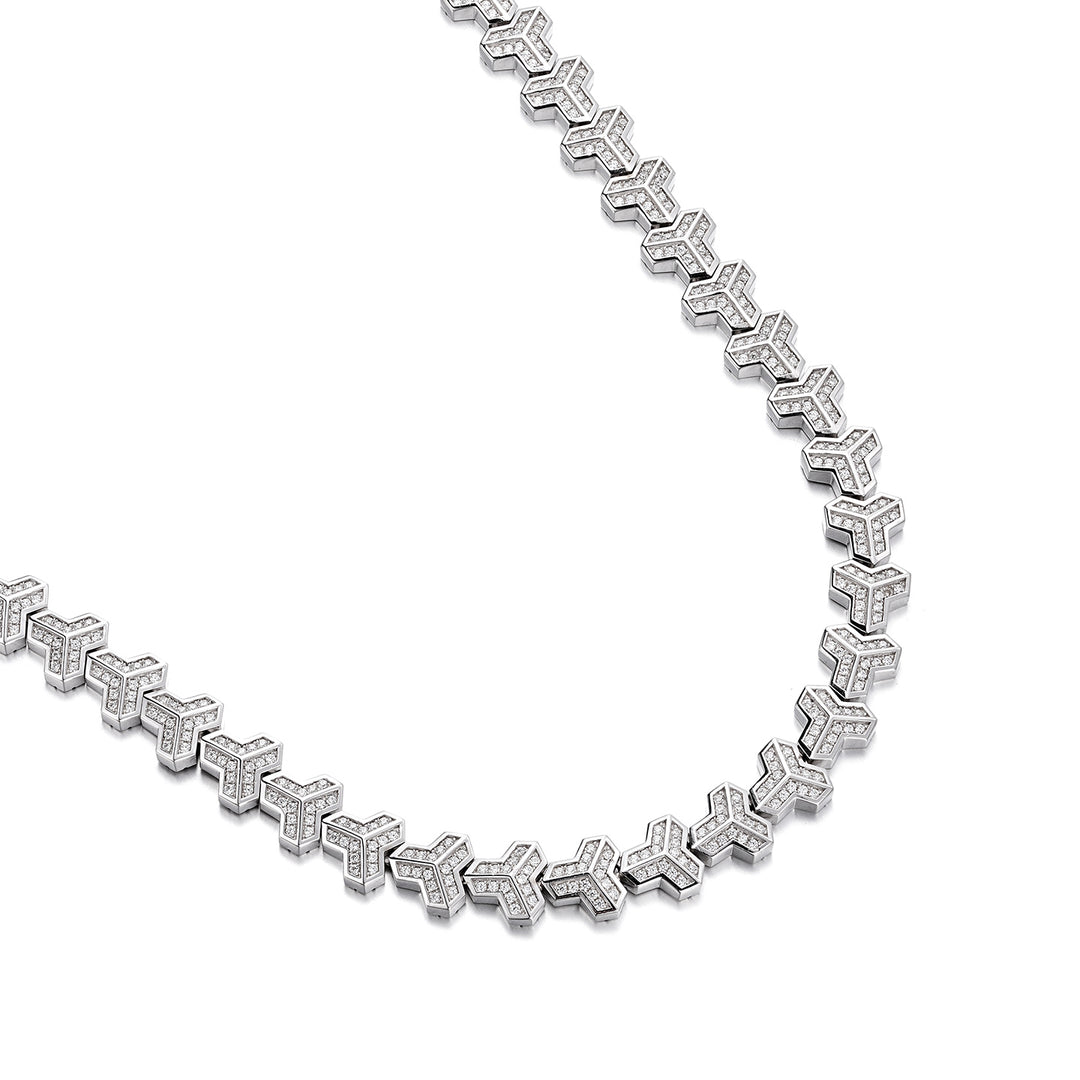 Iced Out Single Row Armor Chain