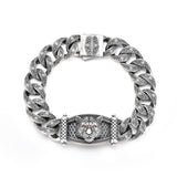 IDEAGEMER Lion Sterling Silver Bracelets