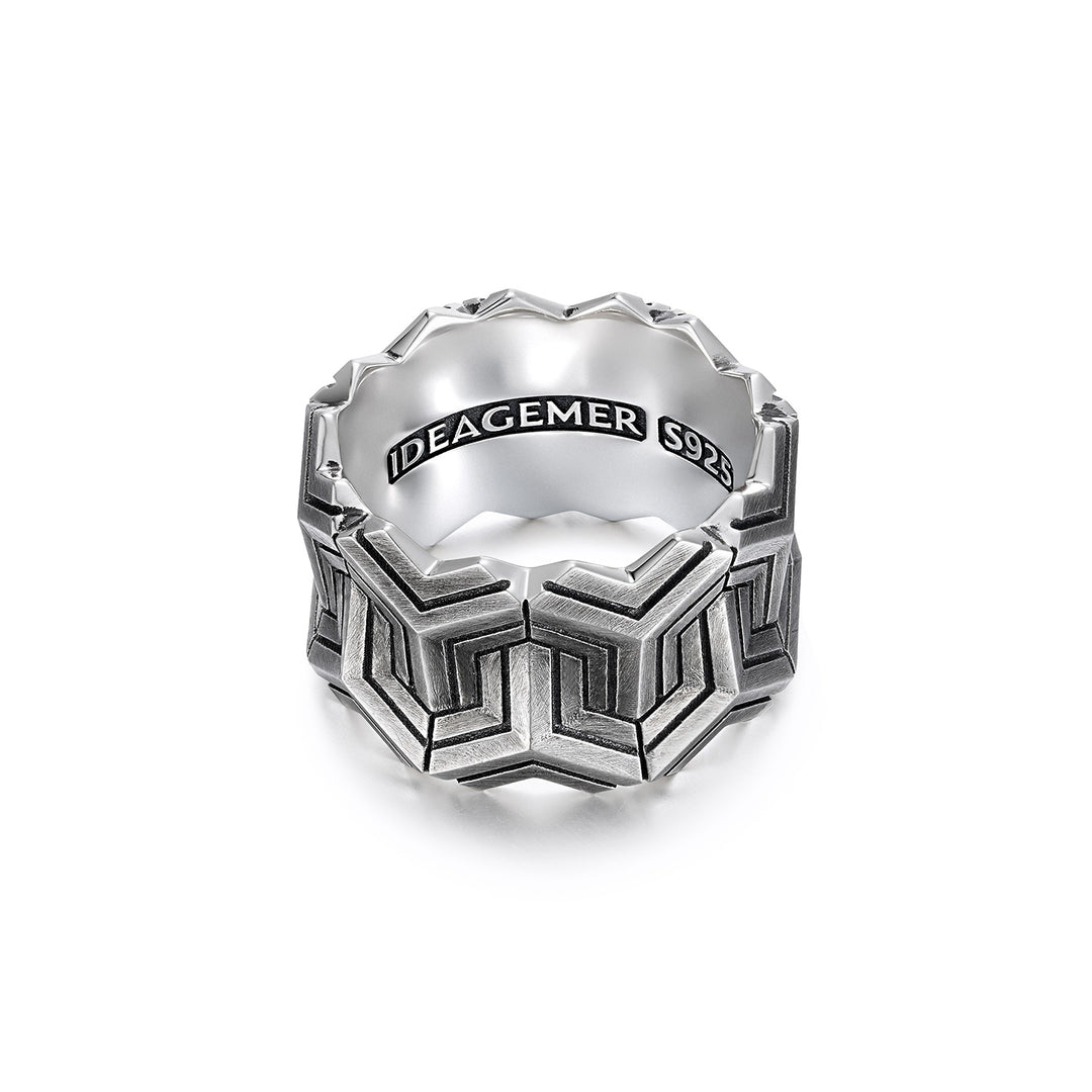 Vintage Double Row Armor Ring