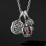 Rose Crown Necklace Pendants