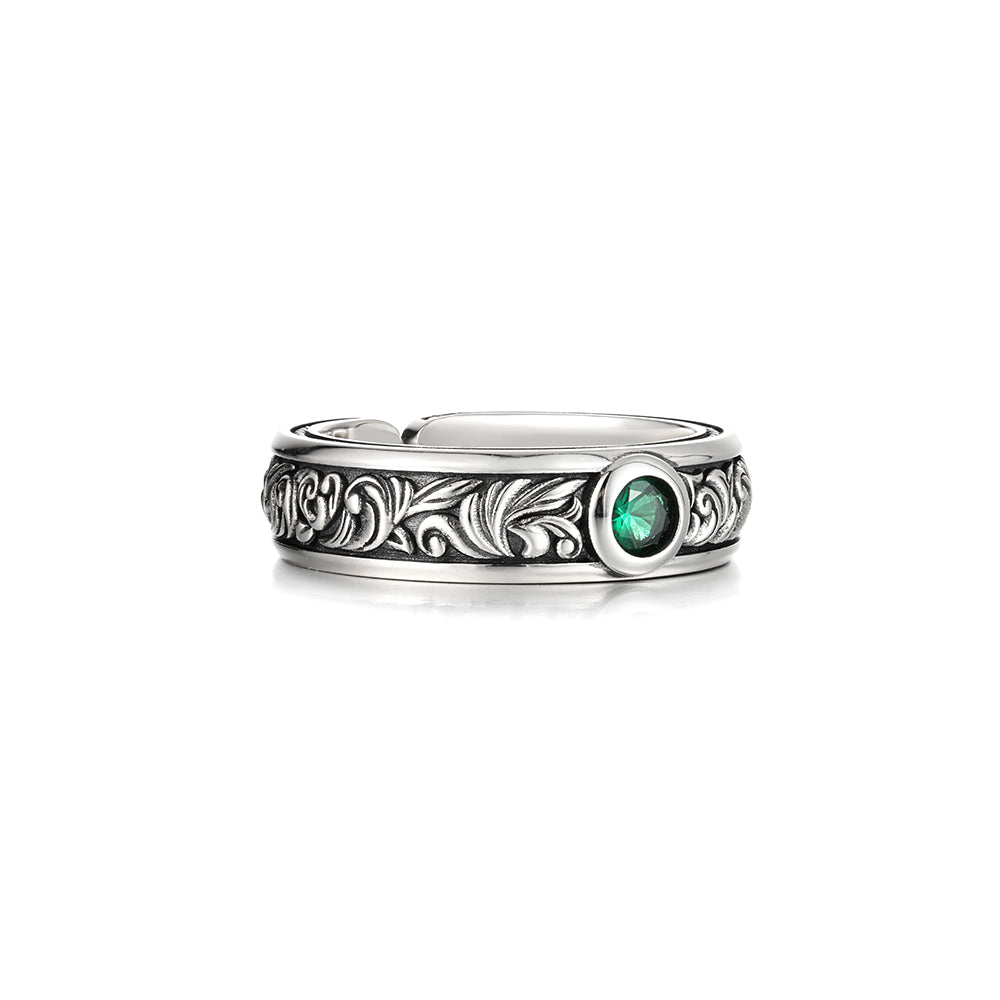 Vintage Gemstone Hedera Ring
