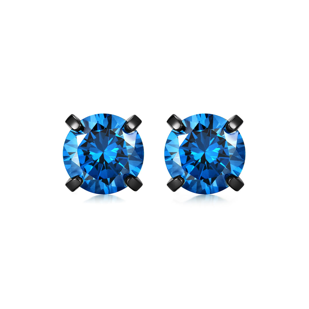 Dark Gem Stud Earrings