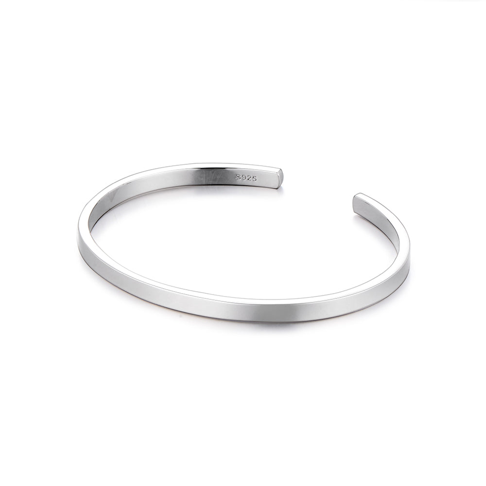 Solid Icon Cuff Bangle Bracelet