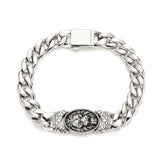 Sterling Silver Lion Cuban Bracelets