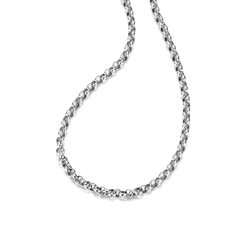 5mm Round Rolo Chain Necklace