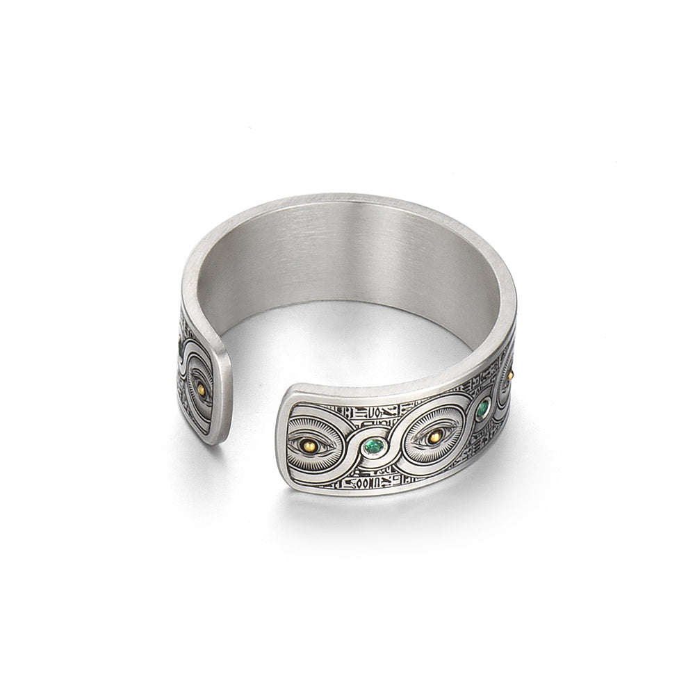 Ancient Infinity Golden Eye Ring Band