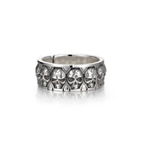 IDEAGEMER Skull Sterling Silver Rings