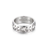 Silver Armor Ring Band