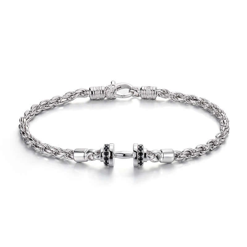 Dumbbell Rope Chain Bracelet