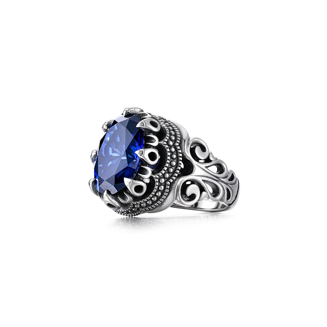 Vintage Royal Blue Talisman Ring