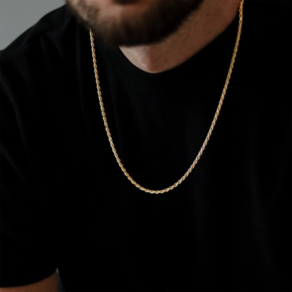 3mm Sterling Silver Rope Chain