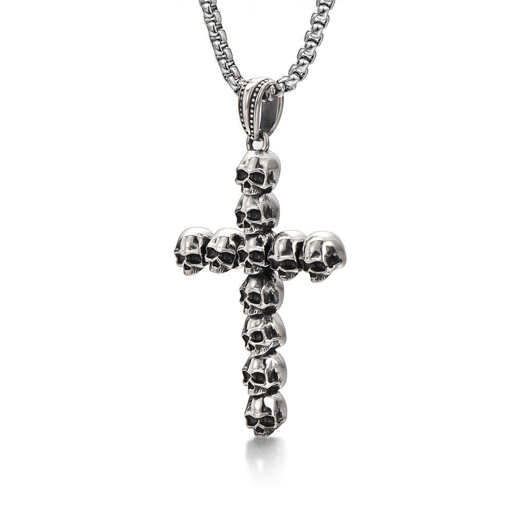 Vintage Skull Cross Pendant