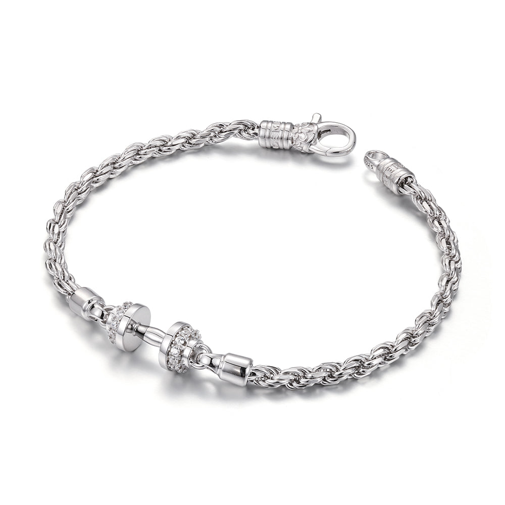 Dumbbell Rope Chain Bracelet