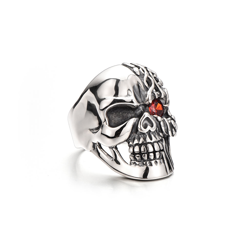 Vintage Clicker Skull Ring