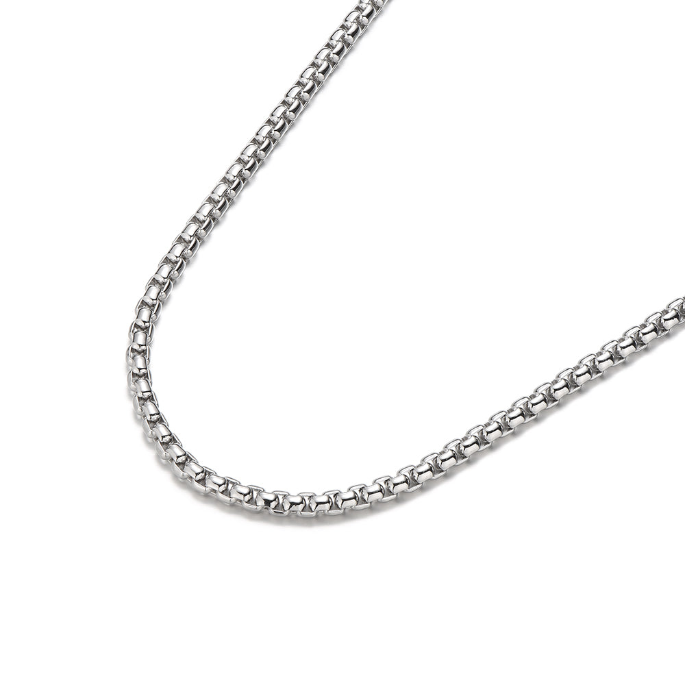 5mm Rounded Box Chain Necklace