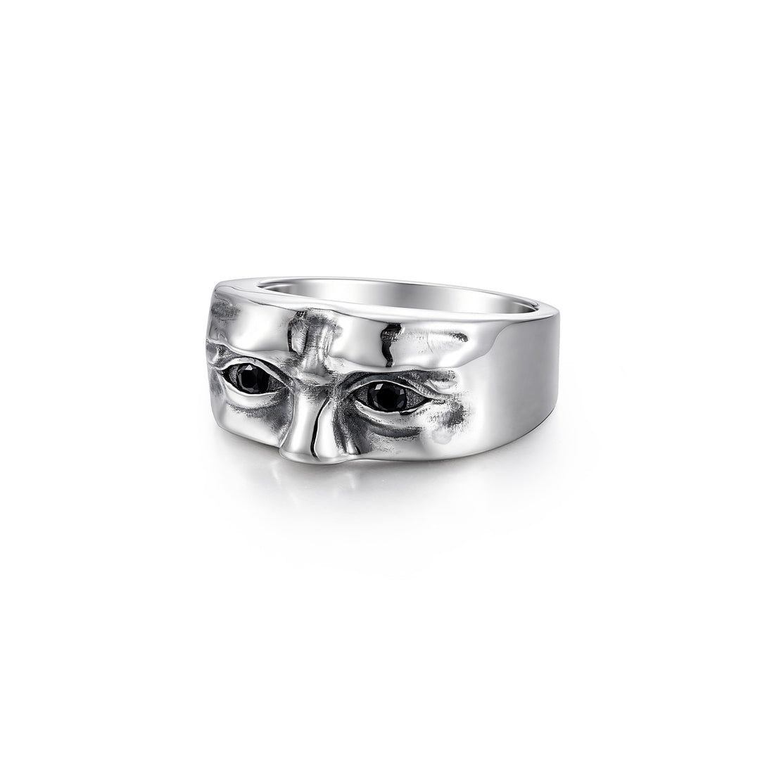 The Watcher Sculpted Face Ring