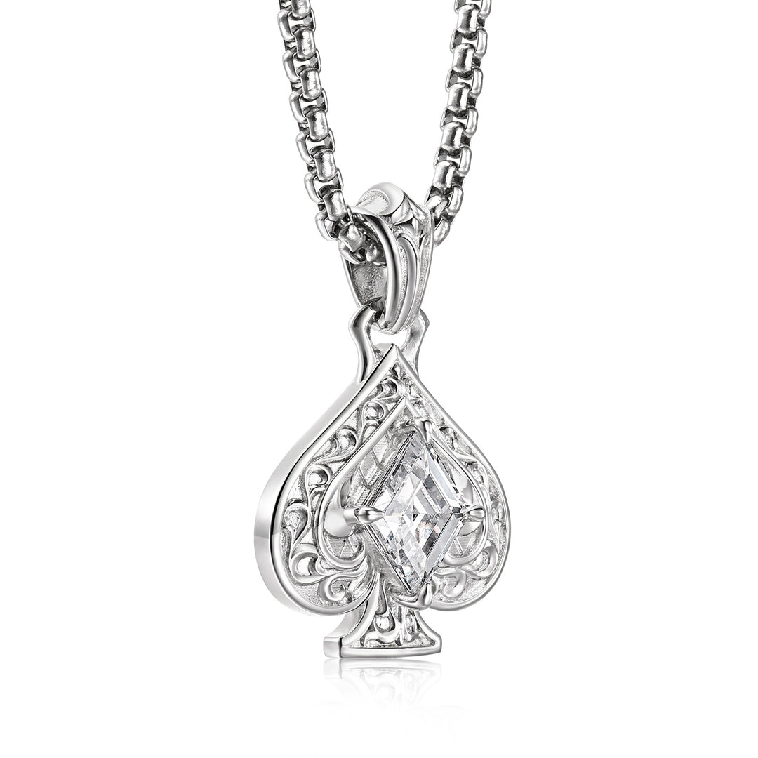 Lozenge Spade Suit Pendant