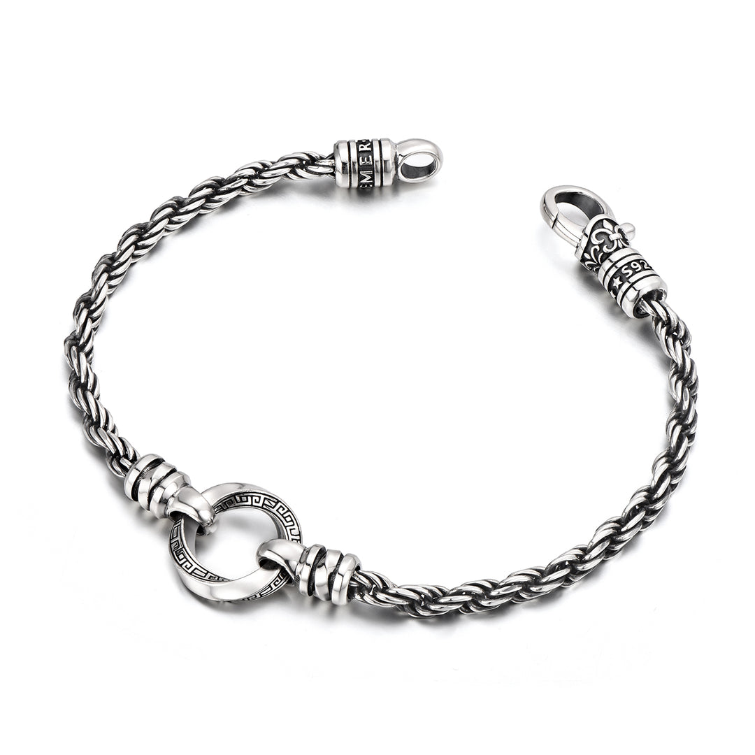 Mobius Hoop Rope Chain Bracelet