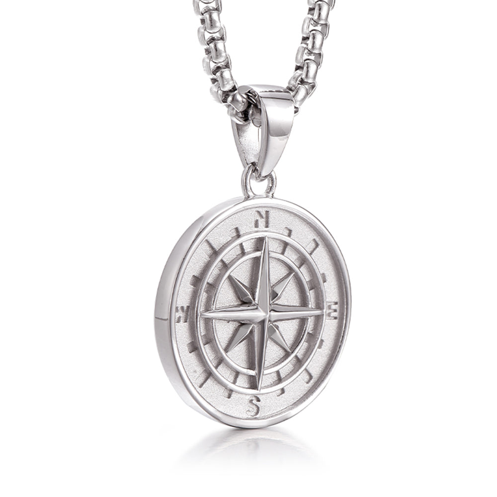 Sterling Silver Compass Pendants
