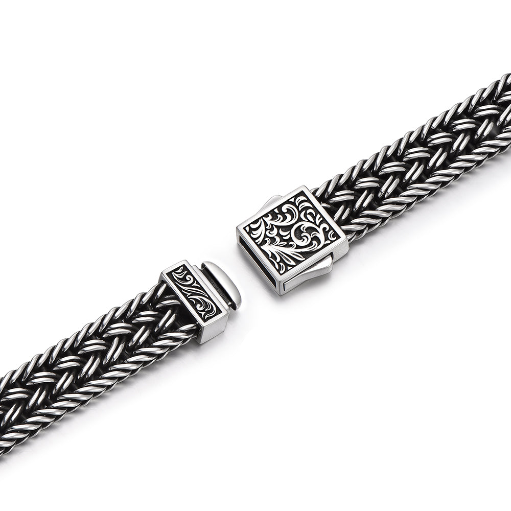 Vintage Arabesque Woven Mesh Bracelet