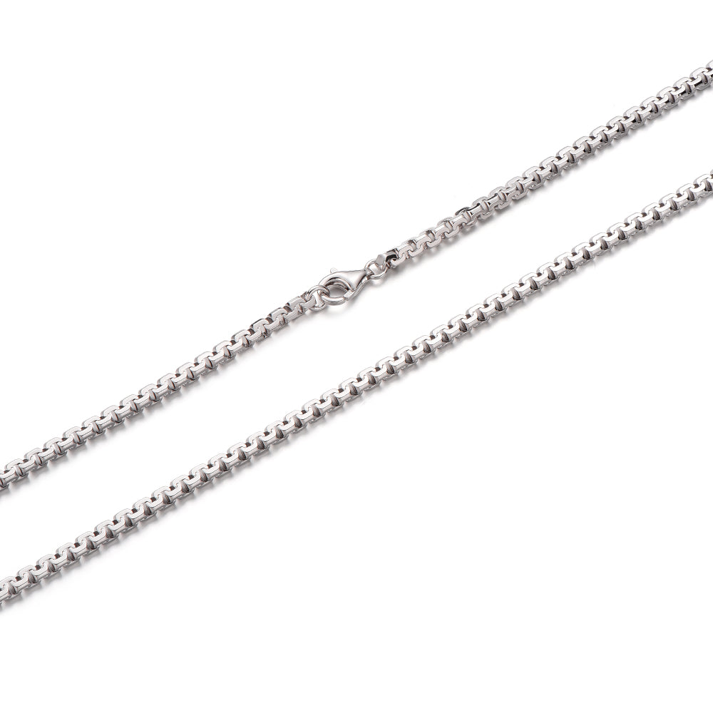 3mm Octagon Box Chain Necklace