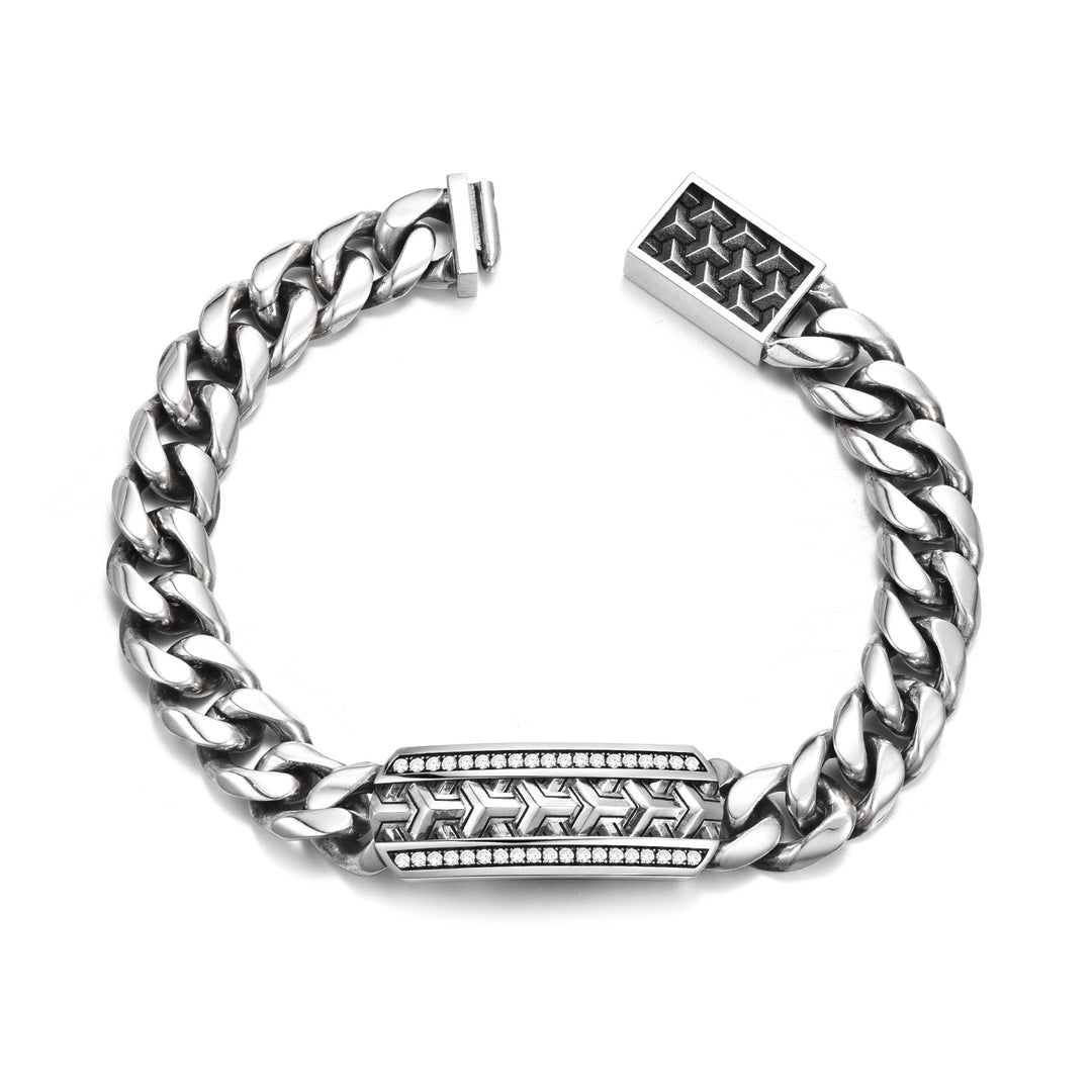 Vintage Armor Statement Cuban Link Bracelet
