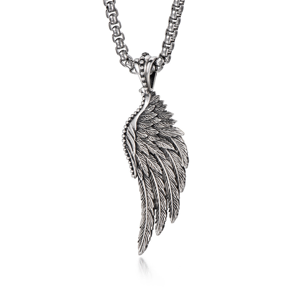 Vintage Silver Wing Pendant