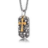 Cross & Skulls Dog Tag Pendant