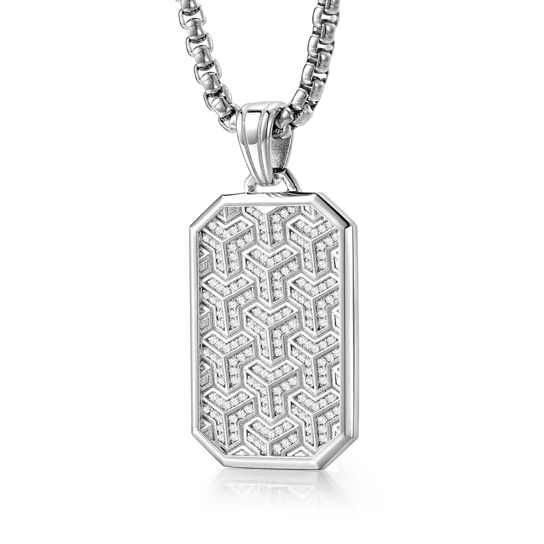 Imperial Iced Armor Tag Pendant