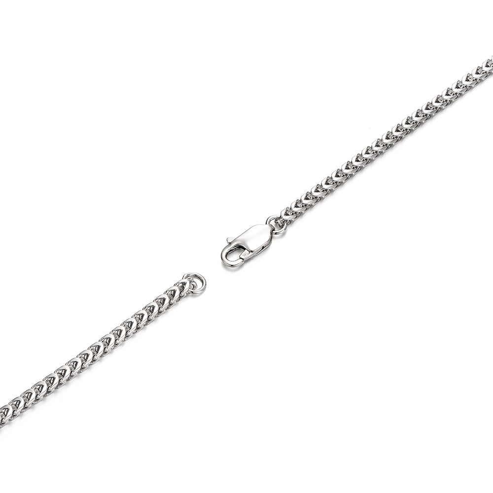 2.5mm Foxtail Chain Necklace