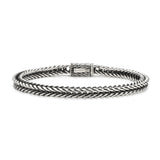 Sterling Silver Horse Whip Braided Bracelets