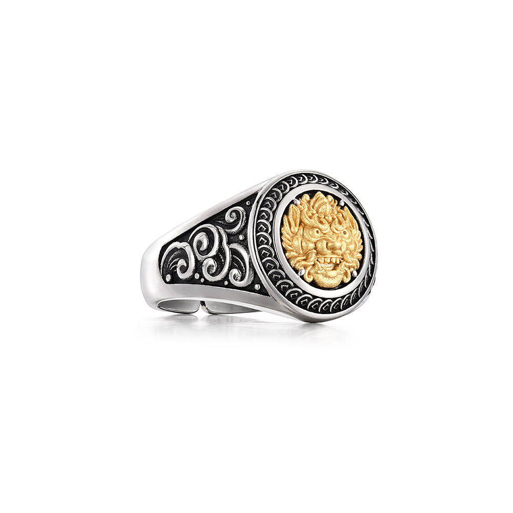 Vintage Ancient Protector Pixiu Signet Ring