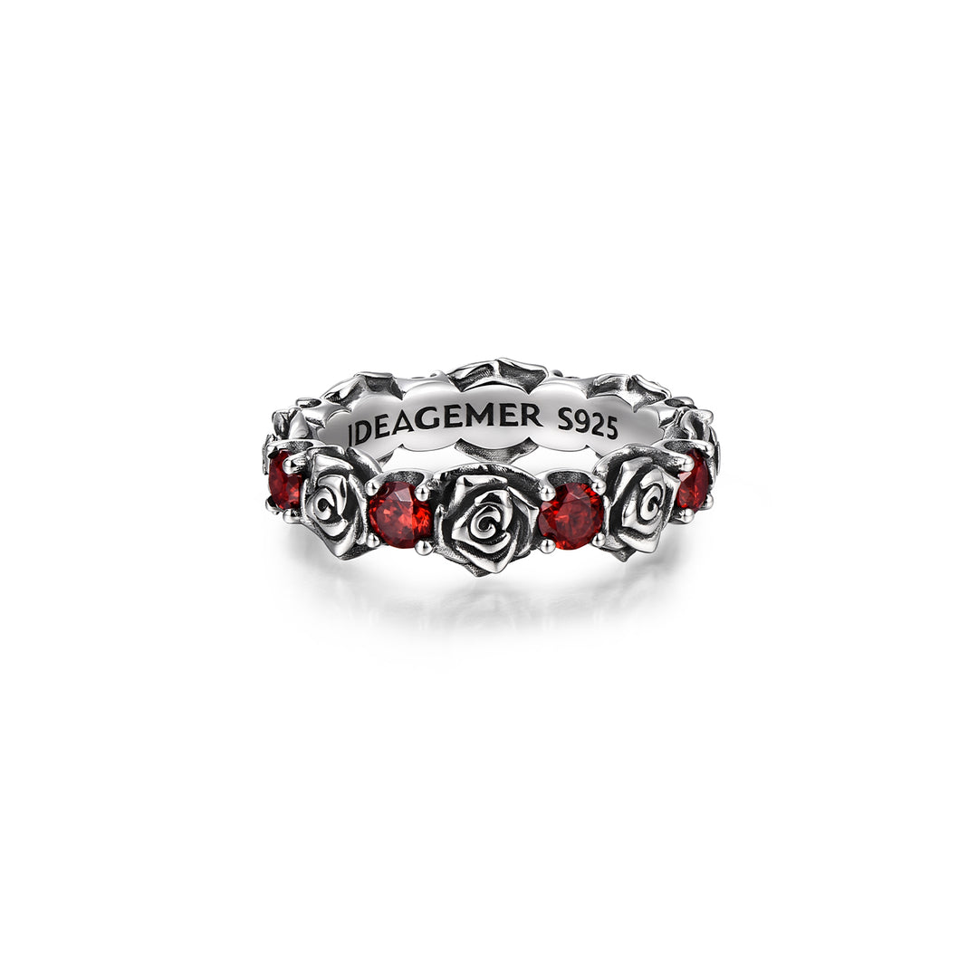 Vintage Ruby & Roses Ring