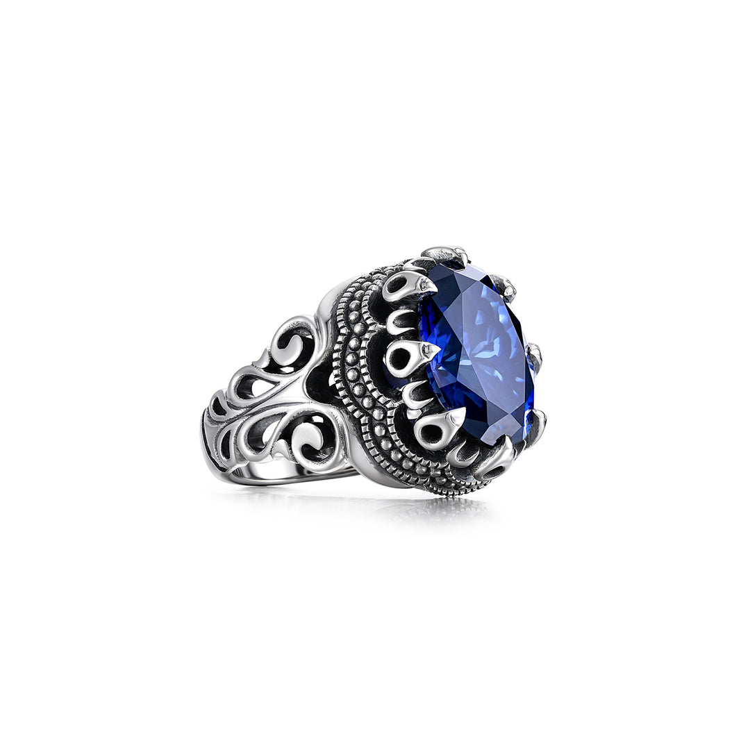 Vintage Royal Blue Talisman Ring