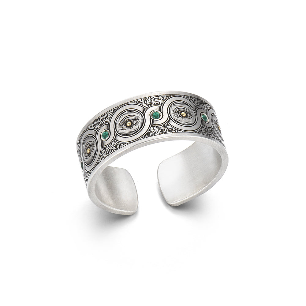 Ancient Infinity Golden Eye Ring Band