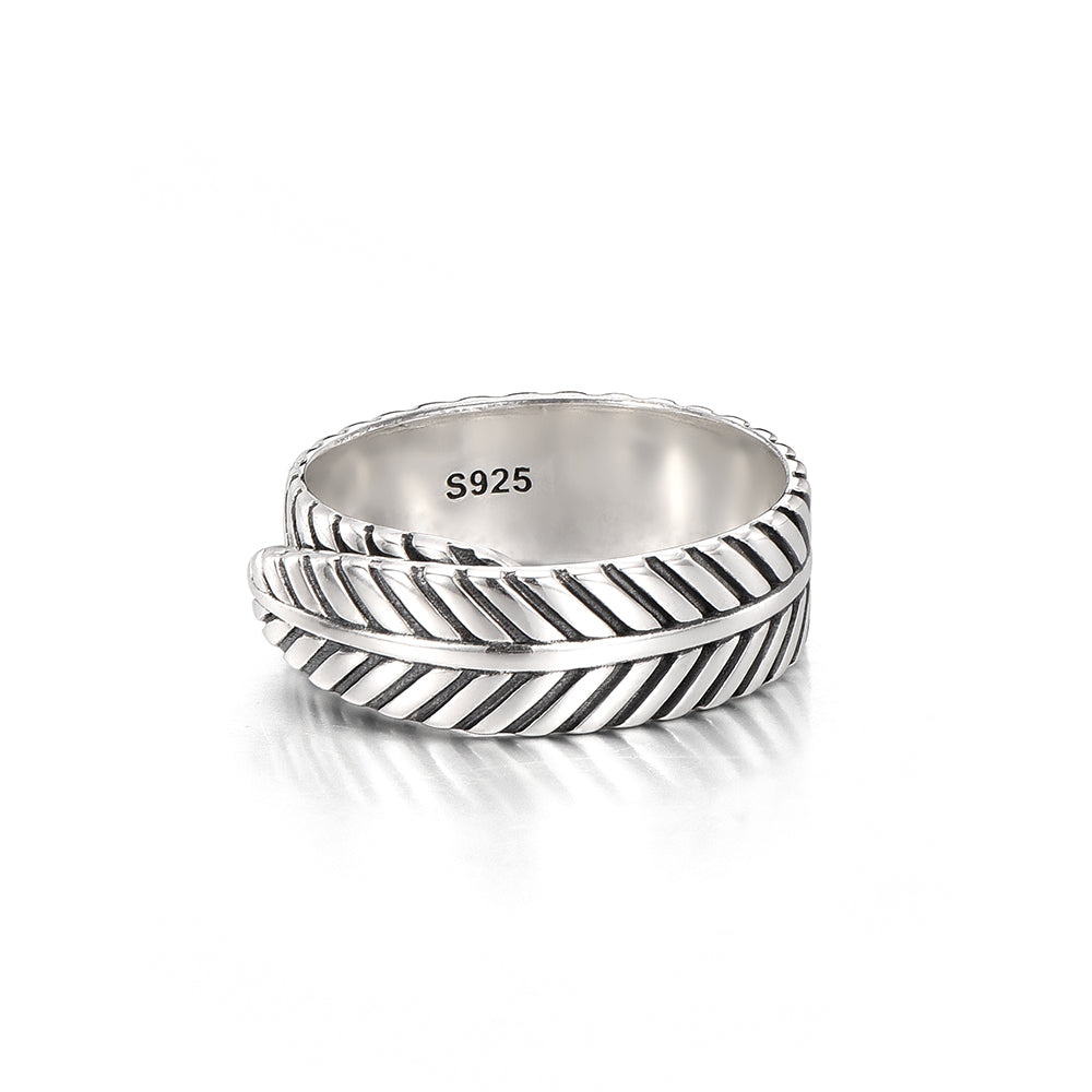 Vintage Wing Feather Ring