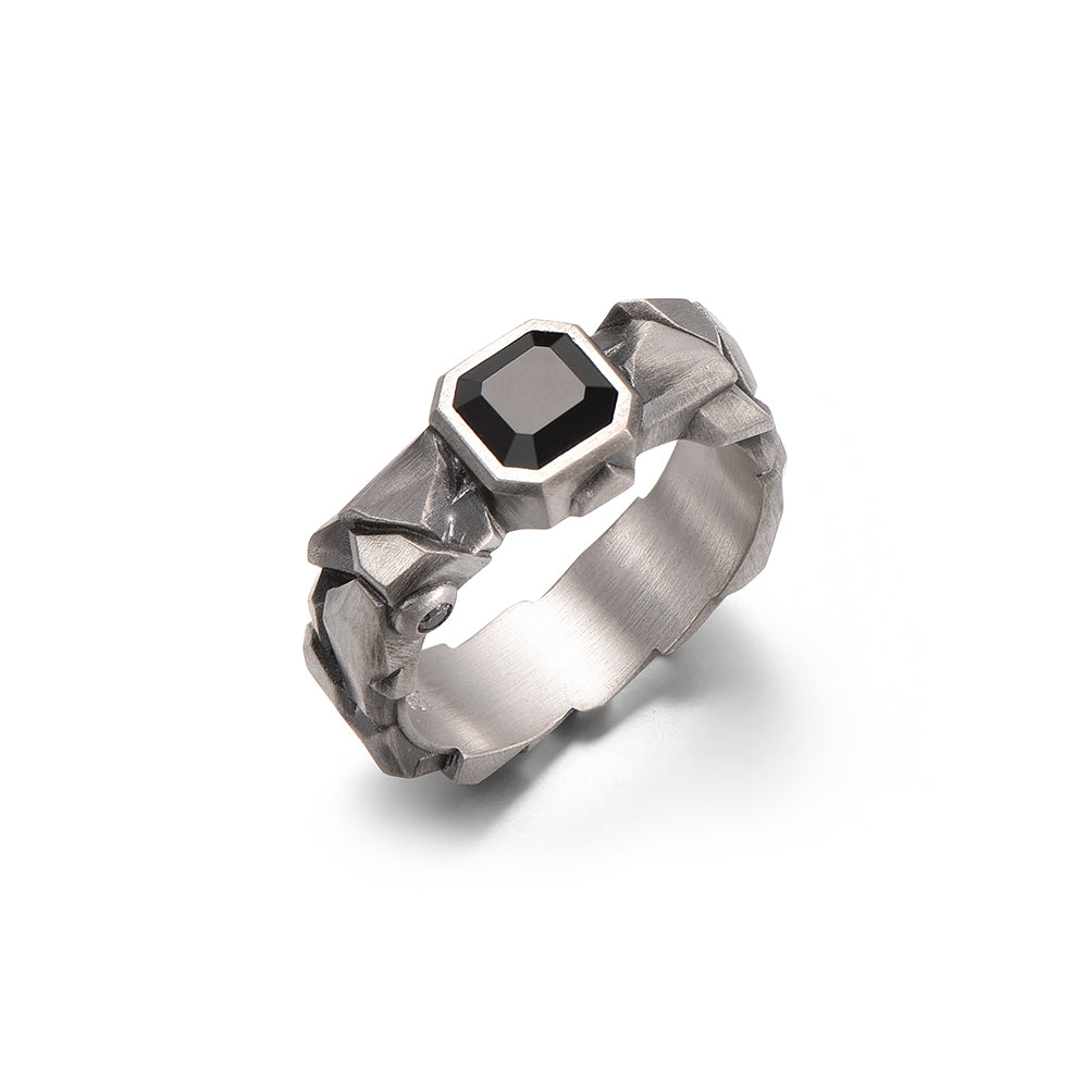 Monolith Black Onyx Ring Band