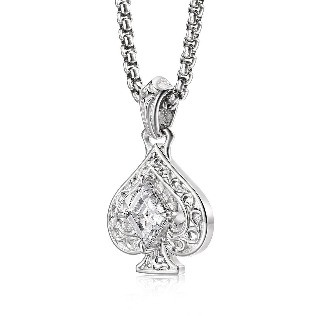 Lozenge Spade Suit Pendant
