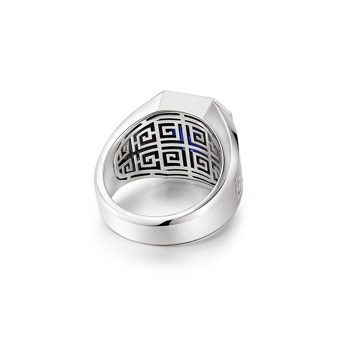 Royal Blue Sapphire Signet Ring
