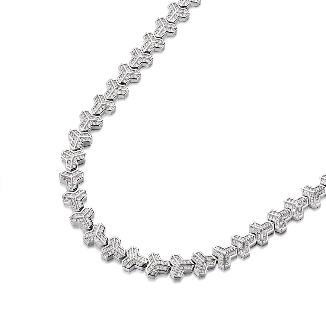 Iced Out Single Row Armor Chain