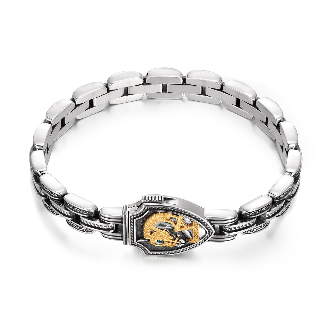 Vintage War Horse Shield Bracelet