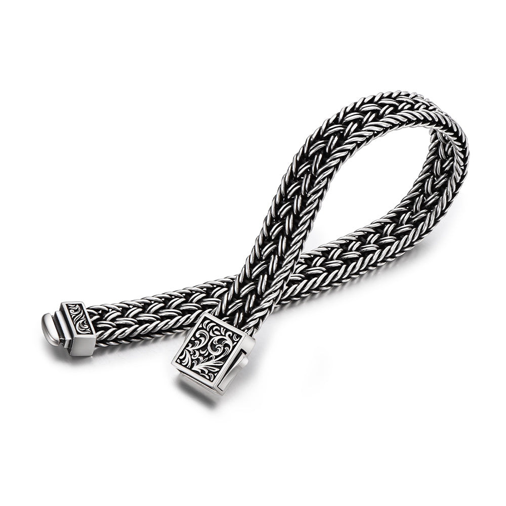 Vintage Arabesque Woven Mesh Bracelet