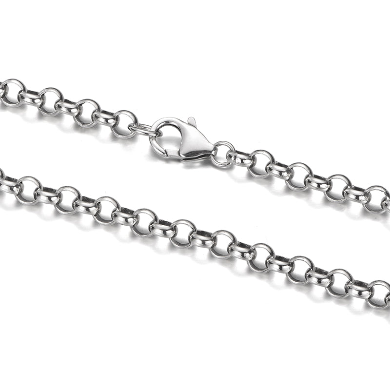 5mm Round Rolo Chain Necklace
