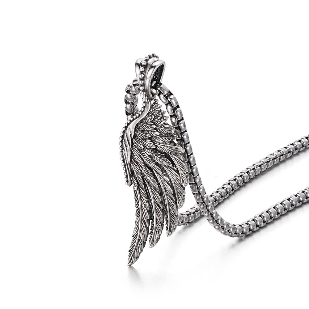 Vintage Silver Wing Pendant