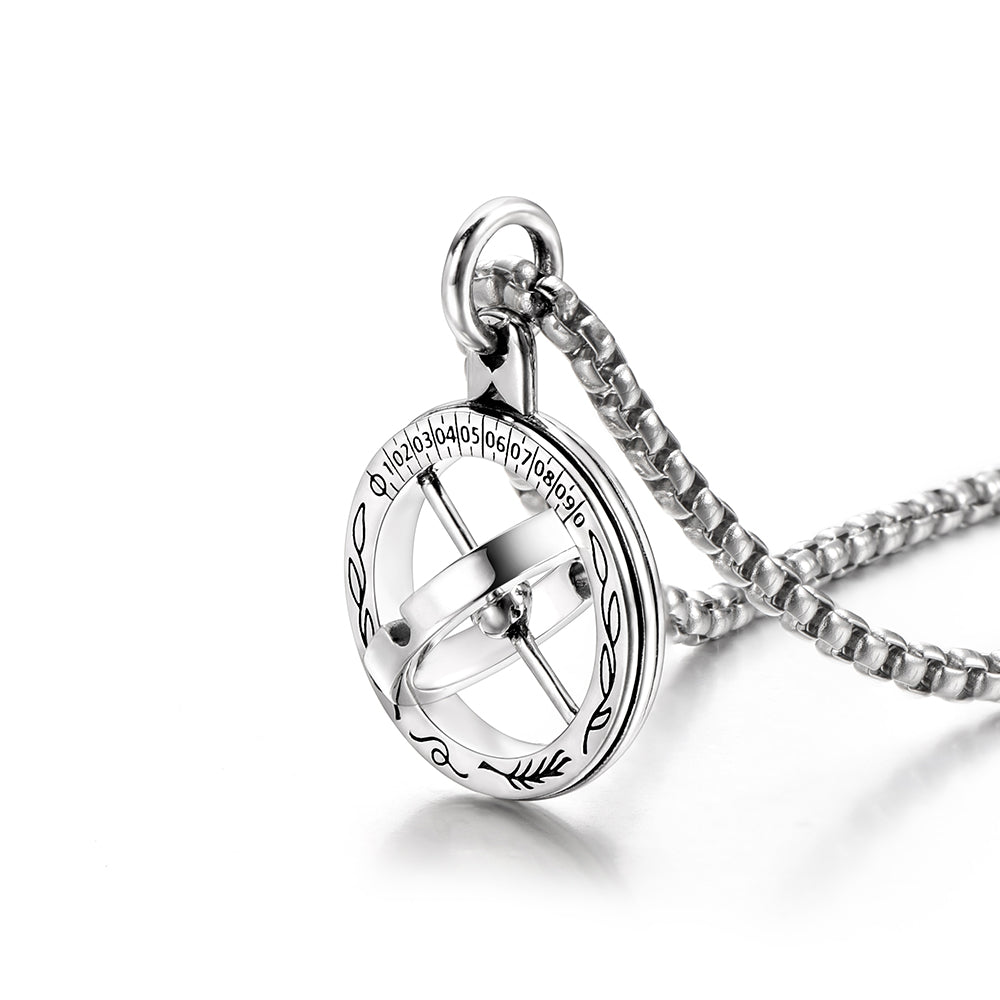 Sterling Silver Astronomical Ball Rotating Pendants
