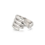 IDEAGEMER Sterling Silver Palm Ring