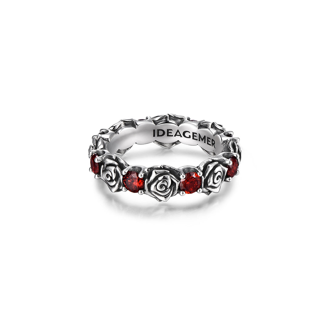 Vintage Ruby & Roses Ring