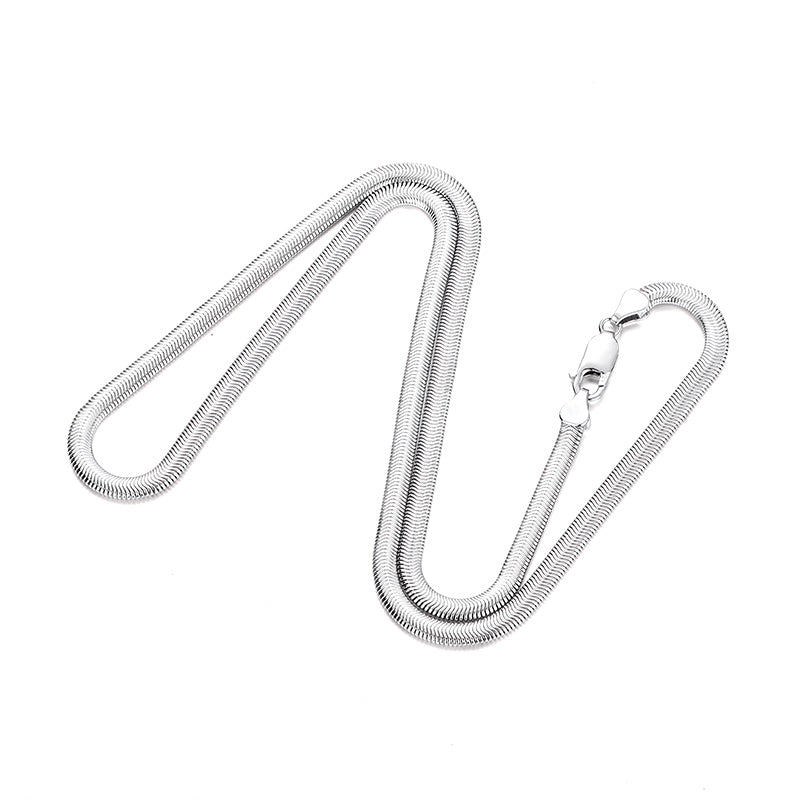 4mm Sterling Silver Snake Bone Chain